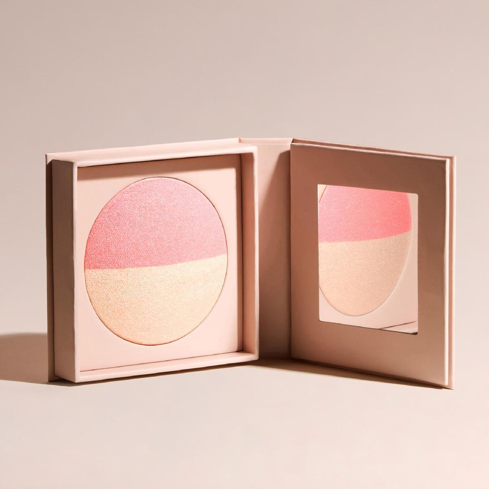 Baked blush & highlighter duo